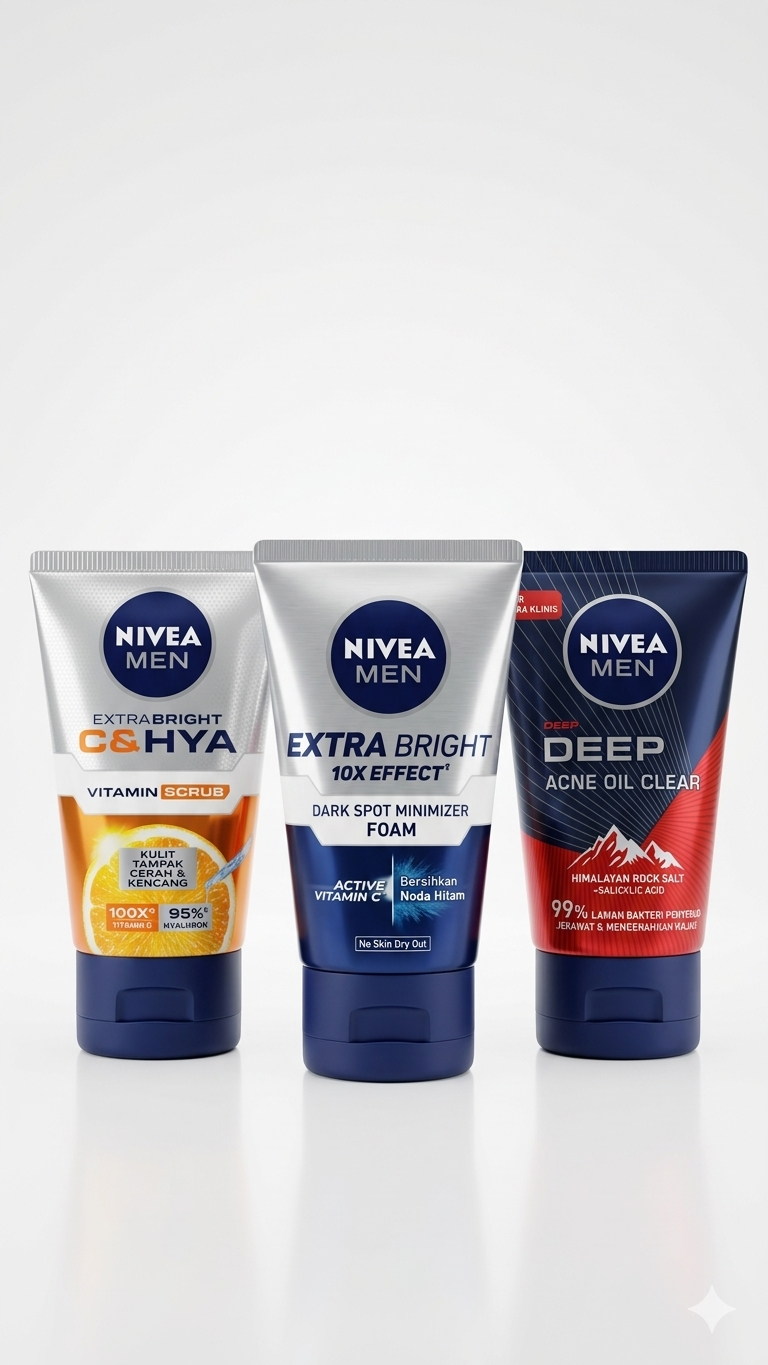 NIVEA Men Face Wash Refreshing & Skin Purifying Daily Face Wash