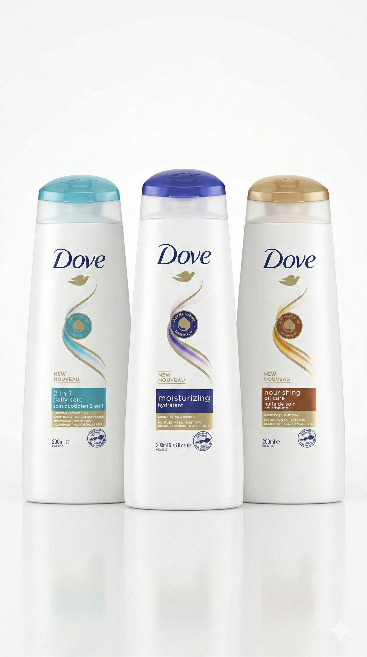 Dove Shampoo 200ml  Nourishing Hair Care for Smooth & Soft Hair